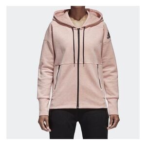 Adidas Women's ID Stadium Hoodie - Soft Pink - Size S